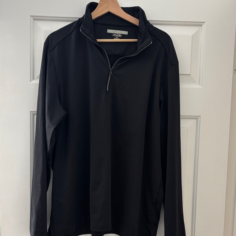 Greg Norman Collection Men's Black Zip-Up Sweater
